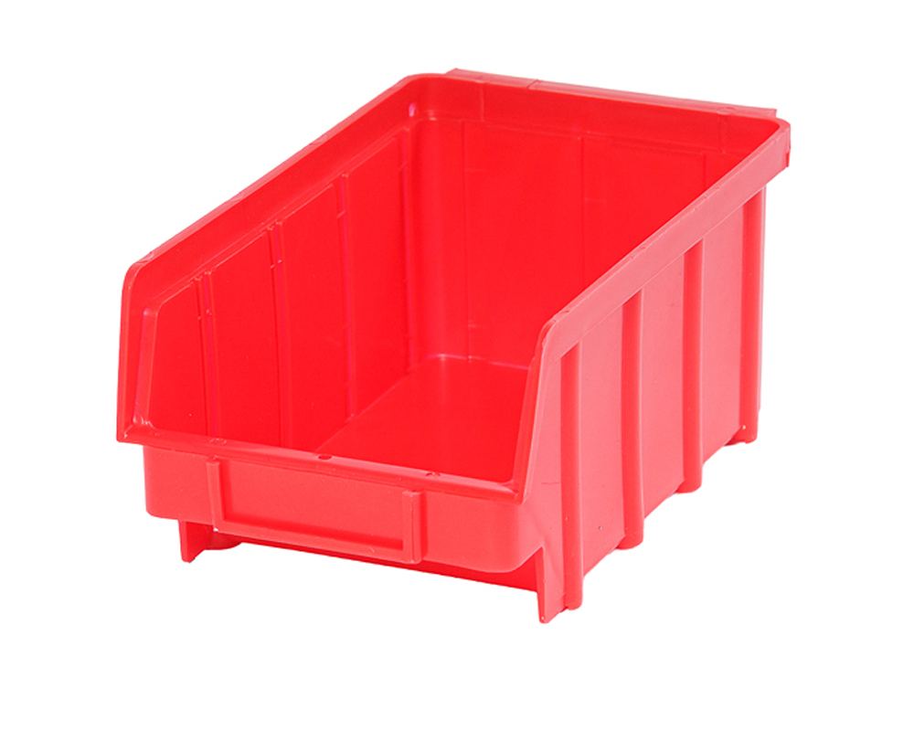 sichtlagerkasten größe 3 rot | werkstattbox | stapelbox 284x145x127 mm (kopie)